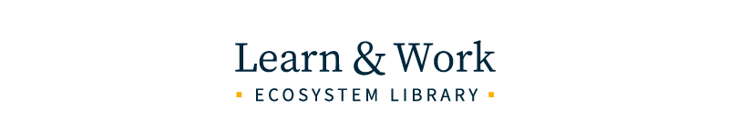Learn & Work Ecosystem Library Header